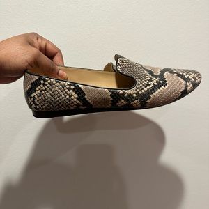 Griffin Python-Print Leather Loafers